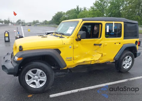 2020 Jeep Wrangler Unlimited Sport S 4X4 из США, поврежденный, VIN 1C4HJXDN8LW269539